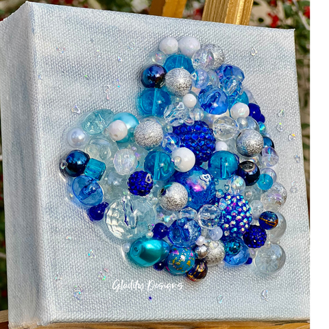 Beads of Blue Heart