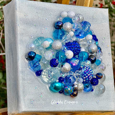 Beads of Blue Heart