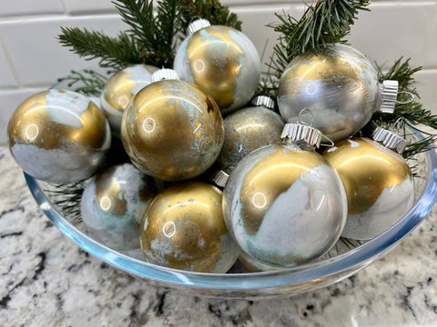 Marbled Ornaments